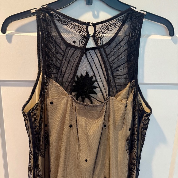 Abercrombie & Fitch Midi Cocktail Dress, L, EUC, Black with Gold Lining - Picture 5 of 9